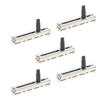 5pcs Fader Variable resistors Mixer 18mm Straight Slide Potentiometer B102 B1K Ohm Individual Linear potentiometers for Attenuation 5pcs Fader Variable resistors Mixer 18mm Straight Slide Potentiometer B102 B1K Ohm Individual Linear potentiometers for Attenuation